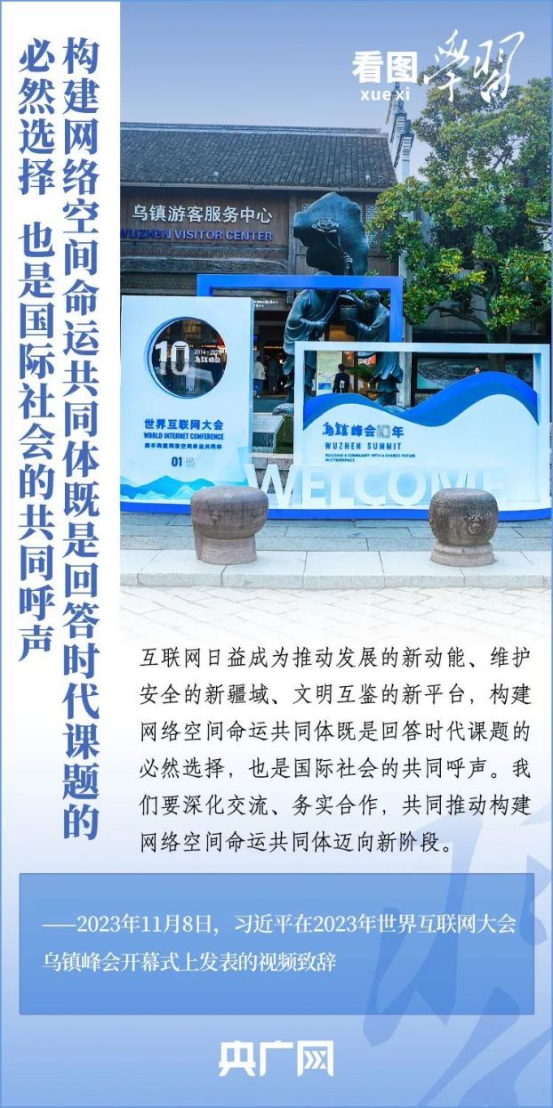 看圖學(xué)習(xí)·烏鎮(zhèn)“網(wǎng)事”丨共同推動(dòng)構(gòu)建網(wǎng)絡(luò)空間命運(yùn)共同體邁向新階段2(1)